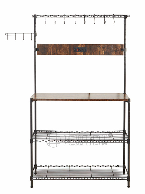 出口品質廚房烘焙架咖啡機架帶插板