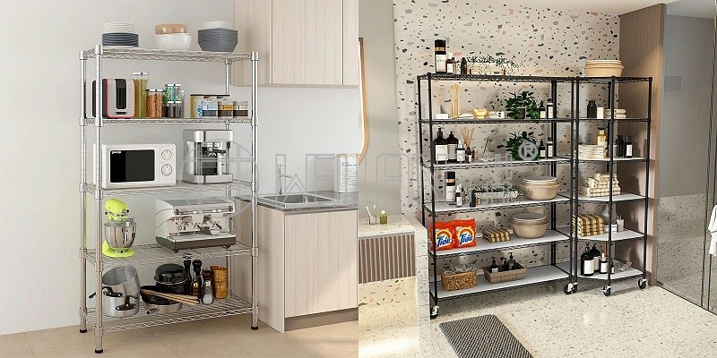 金屬網架 vs. 木質層板：如何選擇最適合的儲物方案