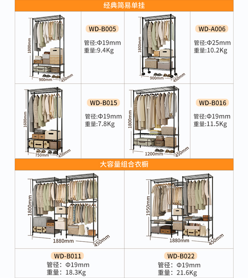 川井布衣柜新款已上線，半開(kāi)放窗簾式牛津布罩衣櫥 (4)
