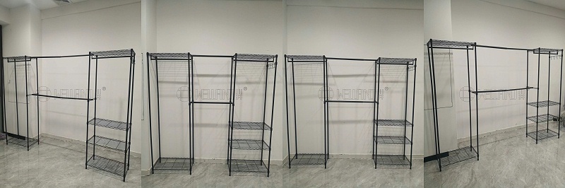 中山常勝新研發熱銷跨境電商伸縮組合衣櫥架-川井-中山常勝