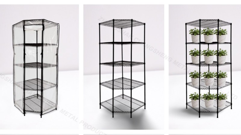 黑五角溫室花架|EVA透明罩+250kg承重，育苗種菜一鍵搞定