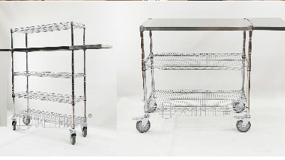 【商用利器】四層不銹鋼推車飲料臺 | 250kg承重 · 360°靈活移動 · 餐飲后廚效率倍增器